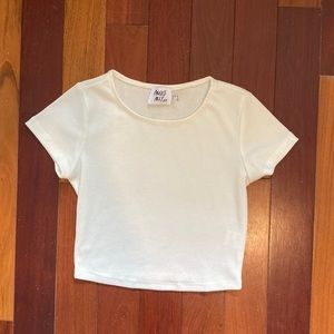 Princess Polly Ribbed Crop Top Size 4